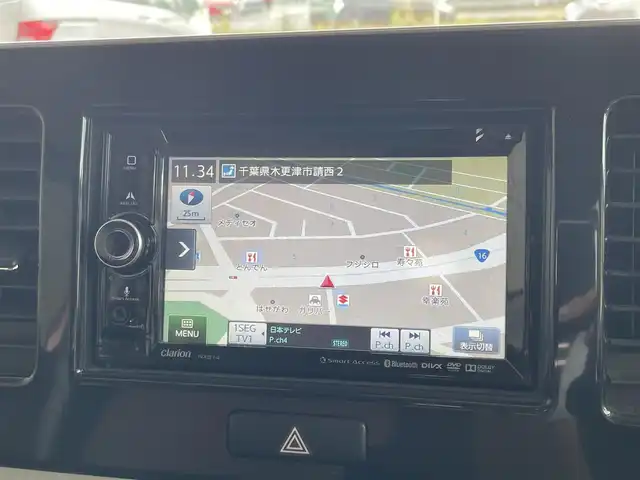 日産 モコ S 石川県 2014(平26)年 5.7万km モコピーチ Clarionナビ/・ワンセグTV/CD/DVD/BTオーディオ/AUX/ラジオ/プッシュスタート/電動格納ミラー/インテリジェントキー/アイドリングストップ/ドライブレコーダー/スペアキー/保証書/取扱説明書