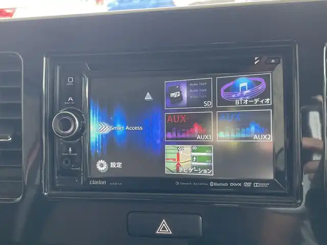日産 モコ S 石川県 2014(平26)年 5.7万km モコピーチ Clarionナビ/・ワンセグTV/CD/DVD/BTオーディオ/AUX/ラジオ/プッシュスタート/電動格納ミラー/インテリジェントキー/アイドリングストップ/ドライブレコーダー/スペアキー/保証書/取扱説明書