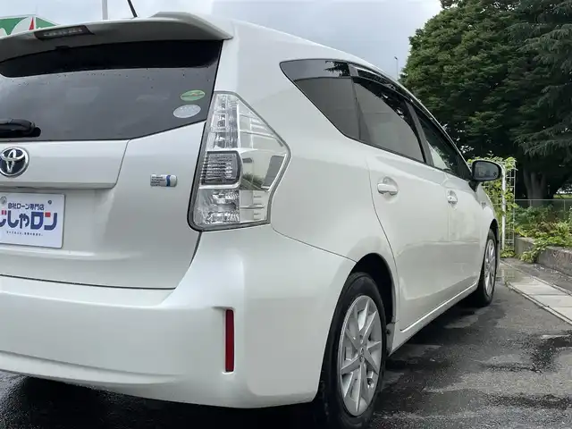 トヨタ プリウス α S 福島県 2013(平25)年 11.6万km ホワイトパールクリスタルシャイン (株)IDOMが運営する【じしゃロン福島店】の自社ローン専用車両になります。こちらは現金またはオートローンご利用時の価格です。自社ローンご希望の方は別途その旨お申付け下さい/純正ナビ/ドアバイザー/ステアリングリモコン/ETC/カーテンエアバック/オートエアコン/プッシュスタート