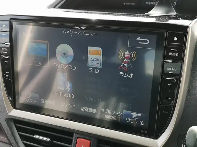 トヨタ エスクァイア Gi 茨城県 2014(平26)年 19.3万km スパークリングブラックパールクリスタルシャイン アルパインナビ/【TV・CD・DVD・SD・ラジオ・USB・BT・HDMI】/アルパイン製フリップダウンモニター/クルコン/ETC/Bカメラ/シートヒーター/MTモード付AT/両側パワスラ/後席AAC/オートライト/オートハイビーム/Fフォグ/LEDライト