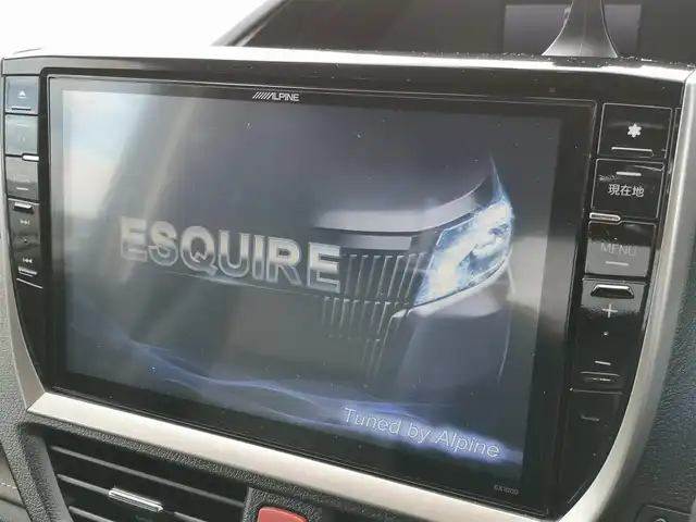 トヨタ エスクァイア Gi 茨城県 2014(平26)年 19.3万km スパークリングブラックパールクリスタルシャイン アルパインナビ/【TV・CD・DVD・SD・ラジオ・USB・BT・HDMI】/アルパイン製フリップダウンモニター/クルコン/ETC/Bカメラ/シートヒーター/MTモード付AT/両側パワスラ/後席AAC/オートライト/オートハイビーム/Fフォグ/LEDライト