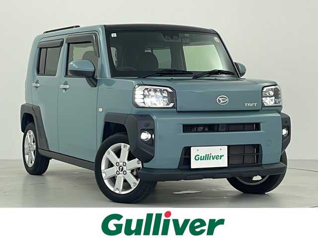 ダイハツ タフト G 大阪府 2021(令3)年 2.2万km レイクブルーメタリック 禁煙車/スマートアシスト/・衝突軽減ブレーキ/・先行車発進システム/・車線逸脱警報システム/・レーンキープアシスト/・コーナーセンサー/スカイルーフ/純正メモリナビ/　CD/DVD/USB/Bluetooth/フルセグTV/バックカメラ/ETC/革巻きステアリング/ステアリングスイッチ/DNシートヒーター/電子パーキング/ブレーキホールド/社外フロアマット/社外ドアバイザー/純正15インチAW/電動格納ウインカーミラー/プッシュスタート/スマートキー/スペアキー/アイドリングストップ