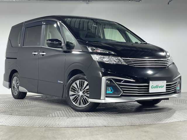 日産 セレナ ライダー 神奈川県 2017(平29)年 6万km ダイヤモンドブラック 純正7型SDナビゲーション【MM316D-W】/純正フリップダウンモニター/フルセグ　CD DVD　SD　Bluetooth　USB　MUSICSTOCKR　AUX　AM FM/バックカメラ/車線逸脱警報/オートハイビーム/パワースライドドア【サンシェード】/純正ビルトインETC/革巻きステアリング/アイドリングストップ/ECO/2列目3列目USB電源ソケット/シートバックテーブル/プッシュスタート/スマートキー/LEDヘッドランプ/フォグランプ/オートライト/純正サイド/リアスポイラー/純正16インチアルミホイール/スペアキー