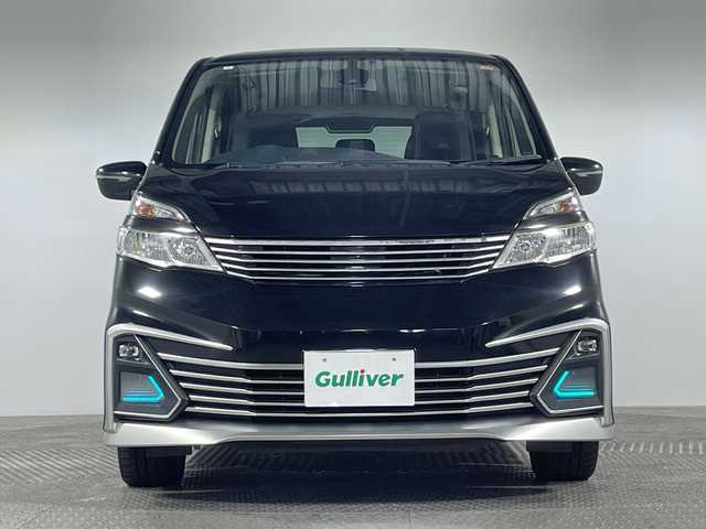 日産 セレナ ライダー 神奈川県 2017(平29)年 6万km ダイヤモンドブラック 純正7型SDナビゲーション【MM316D-W】/純正フリップダウンモニター/フルセグ　CD DVD　SD　Bluetooth　USB　MUSICSTOCKR　AUX　AM FM/バックカメラ/車線逸脱警報/オートハイビーム/パワースライドドア【サンシェード】/純正ビルトインETC/革巻きステアリング/アイドリングストップ/ECO/2列目3列目USB電源ソケット/シートバックテーブル/プッシュスタート/スマートキー/LEDヘッドランプ/フォグランプ/オートライト/純正サイド/リアスポイラー/純正16インチアルミホイール/スペアキー