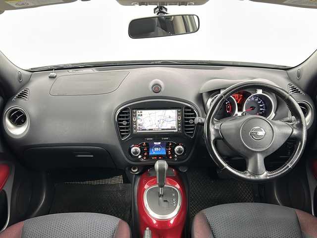 日産 ジューク 16GT FOUR 熊本県 2011(平23)年 14.5万km ブリリアントホワイトパール 純正メモリーナビ/バックカメラ/Bluetooth/純正フロアマット/純正アルミホイール/ワンセグ/スマートキー/エンジンスタートボタン/ドアバイザー/電動格納ミラー