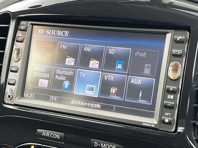 日産 ジューク 16GT FOUR 熊本県 2011(平23)年 14.5万km ブリリアントホワイトパール 純正メモリーナビ/バックカメラ/Bluetooth/純正フロアマット/純正アルミホイール/ワンセグ/スマートキー/エンジンスタートボタン/ドアバイザー/電動格納ミラー