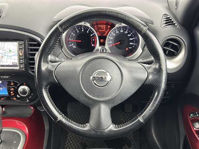 日産 ジューク 16GT FOUR 熊本県 2011(平23)年 14.5万km ブリリアントホワイトパール 純正メモリーナビ/バックカメラ/Bluetooth/純正フロアマット/純正アルミホイール/ワンセグ/スマートキー/エンジンスタートボタン/ドアバイザー/電動格納ミラー
