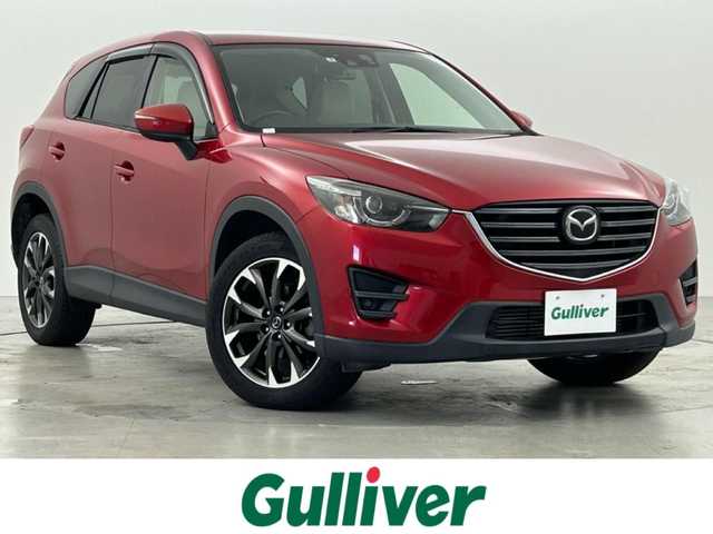 マツダ ＣＸ－５ XD Lパッケージ 福岡県 2015(平27)年 7.3万km ソウルレッドプレミアムメタリック 純正ナビ（ＢＴ，フルセグＴＶ）　/バックカメラ　/障害物センサー　/クルーズコントロール　/衝突軽減ブレーキ　/レーンキープ　/ＢＳＭ　/ＥＴＣ　/本革シート　/シートヒーター　/パワーシート　/ＭＴモード付き　/ＬＥＤ