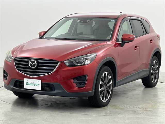 マツダ ＣＸ－５ XD Lパッケージ 福岡県 2015(平27)年 7.3万km ソウルレッドプレミアムメタリック 純正ナビ（ＢＴ，フルセグＴＶ）　/バックカメラ　/障害物センサー　/クルーズコントロール　/衝突軽減ブレーキ　/レーンキープ　/ＢＳＭ　/ＥＴＣ　/本革シート　/シートヒーター　/パワーシート　/ＭＴモード付き　/ＬＥＤ