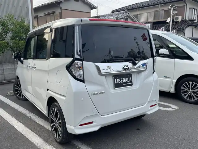 トヨタ ルーミー カスタムG－T 香川県 2022(令4)年 2.5万km パールホワイトⅢ ワンオーナー/純正9インチSDナビ（NSZT-Y68T）/フルセグ/バックカメラ/両側パワースライドドア/衝突軽減/レーダークルーズコントロール/LEDヘッドライト/オートホールド/USB/前後ドラレコ/純正15インチアルミ/前後コーナーセンサー/ETC