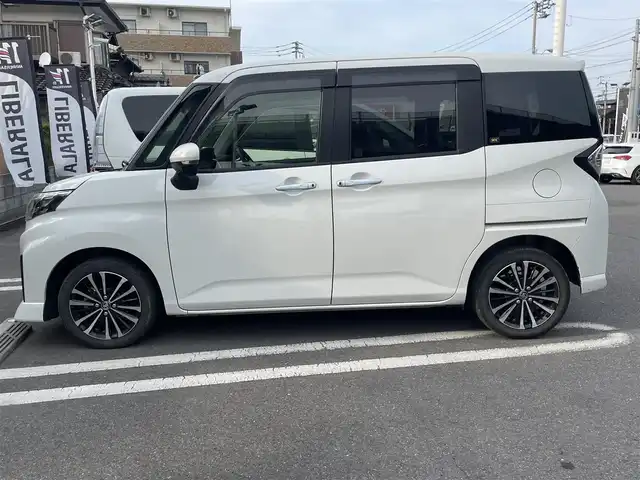 トヨタ ルーミー カスタムG－T 香川県 2022(令4)年 2.5万km パールホワイトⅢ ワンオーナー/純正9インチSDナビ（NSZT-Y68T）/フルセグ/バックカメラ/両側パワースライドドア/衝突軽減/レーダークルーズコントロール/LEDヘッドライト/オートホールド/USB/前後ドラレコ/純正15インチアルミ/前後コーナーセンサー/ETC