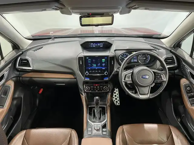 スバル フォレスター ハイブリッド アドバンス 愛知県 2020(令2)年 4.5万km クリムゾンレッドP 純正８インチナビ/アイサイト/本革シート/衝突軽減ブレーキ/レーダークルーズコントロール　/レーンキープアシスト/ブラインドスポットモニター/ＥＴＣ/シートヒーター/ハンドルヒーター/バックカメラ/ドライブレコーダー/パワーバックドア/サイドカメラ/フロントカメラ/パドルシフト