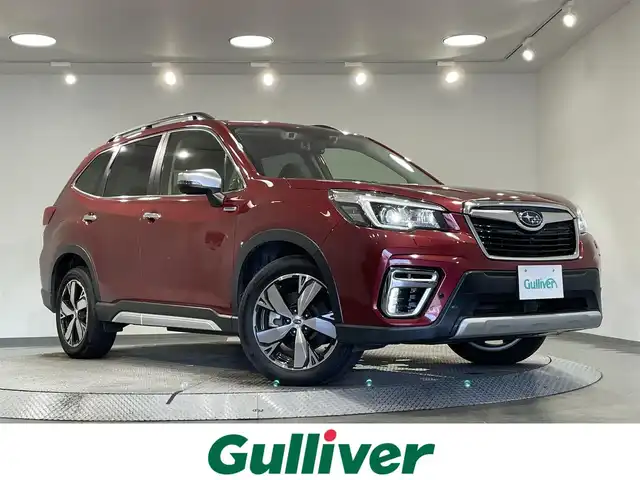 スバル フォレスター ハイブリッド アドバンス 愛知県 2020(令2)年 4.5万km クリムゾンレッドP 純正８インチナビ/アイサイト/本革シート/衝突軽減ブレーキ/レーダークルーズコントロール　/レーンキープアシスト/ブラインドスポットモニター/ＥＴＣ/シートヒーター/ハンドルヒーター/バックカメラ/ドライブレコーダー/パワーバックドア/サイドカメラ/フロントカメラ/パドルシフト