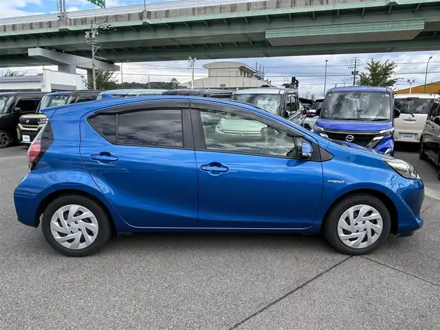 トヨタ アクア G ブラックソフトレザーセレ 愛知県 2018(平30)年 3.8万km コバルトブルーメタリック 社外ＳＤナビ（パナソニック製ＣＮ－ＲＸ０４ＷＤ）　/Ｂカメラ　/ＤＴＶ　/ＢＴ　/ＥＴＣ　/ＣＤ／ＤＶＤ　/ナノイー　/純正フロアマット　/ドアバイザー　/ブルーレイ再生　/前席シートヒーター　/ＬＥＤヘッドライト