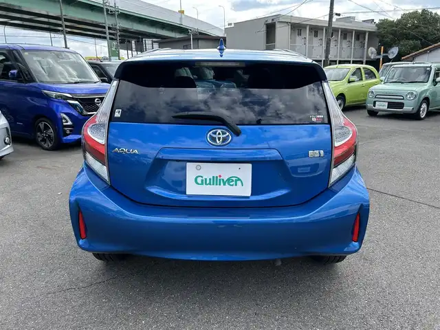 トヨタ アクア G ブラックソフトレザーセレ 愛知県 2018(平30)年 3.8万km コバルトブルーメタリック 社外ＳＤナビ（パナソニック製ＣＮ－ＲＸ０４ＷＤ）　/Ｂカメラ　/ＤＴＶ　/ＢＴ　/ＥＴＣ　/ＣＤ／ＤＶＤ　/ナノイー　/純正フロアマット　/ドアバイザー　/ブルーレイ再生　/前席シートヒーター　/ＬＥＤヘッドライト