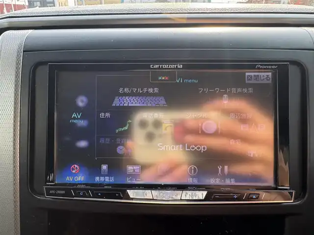 トヨタ ヴェルファイア 2．4Z 愛媛県 2012(平24)年 8.5万km ホワイトパールクリスタルシャイン プッシュスタート/社外ナビ（DISC/FM/AM/SD/BT/iPod/USB)/バックカメラ/両側パワースライドドア/ETC/オートライト/サンルーフ/コーナーセンサー/横滑り防止装置/純正フロアマット/純正アルミホイール