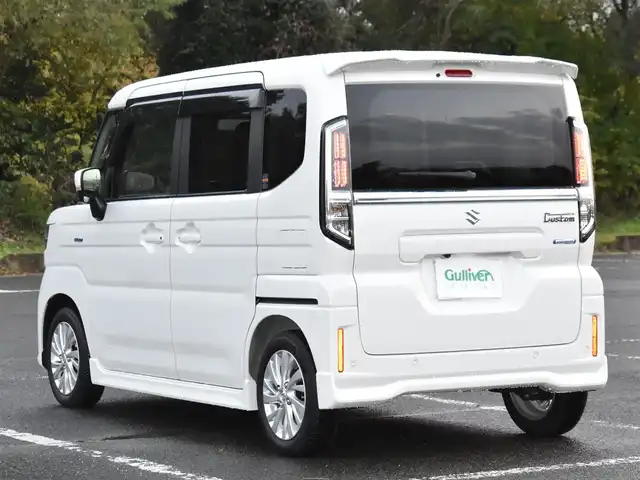 スズキ スペーシア カスタム HYBRID GS 福岡県 2024(令6)年 0.3万km ピュアホワイトP ワンオーナー/デュアルセンサーブレーキサポートII/アダプティブクルーズコントロール/社外ナビ(AVIC-RL720)/フルセグTV/バックカメラ/片側パワースライドドア/純正14インチアルミホイール/運転席シートヒーター/ステアリングスイッチ/LEDヘッドライト/フォグランプ/アイドリングストップ/純正ドアバイザー/純正フロアマット