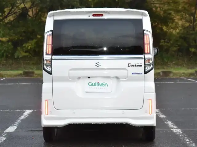 スズキ スペーシア カスタム HYBRID GS 福岡県 2024(令6)年 0.3万km ピュアホワイトP ワンオーナー/デュアルセンサーブレーキサポートII/アダプティブクルーズコントロール/社外ナビ(AVIC-RL720)/フルセグTV/バックカメラ/片側パワースライドドア/純正14インチアルミホイール/運転席シートヒーター/ステアリングスイッチ/LEDヘッドライト/フォグランプ/アイドリングストップ/純正ドアバイザー/純正フロアマット