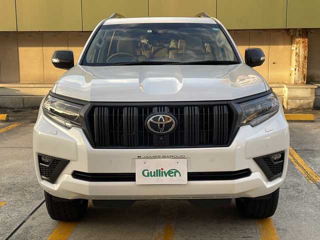 トヨタ ランドクルーザー プラド TX Lパッケージ マットブラED 広島県 2023(令5)年 7.8万km ホワイトパールクリスタルシャイン 禁煙/純正9型ナビ/アラウンドビューモニター/レーダークルーズコントロール/シートベンチレーション/シートヒーター/サンルーフ/前後コーナーセンサー/社外デジタルインナーミラー/ブラインドスポットモニター/ルーフレール/ラジアルタイヤ4本