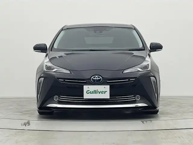 トヨタ プリウス A ツーリングセレクション 宮城県 2019(平31)年 3.7万km アティチュードブラックマイカ 純正ナビ(CD/DVD/BT/フルセグTV/HDMI)/ＴＲＤエアロ(F/S/R)　/RSRダウンサス /バックカメラ/前後コーナーセンサー/トヨタセーフティセンス　/　・レーダークルーズコントロール/　・ブラインドスポットモニター　/　・レーントレーシングアシスト　/　・パーキングサポートブレーキ　/　・プリクラッシュセーフティ　/　・ふらつき警報　/　・ヘッドアップディスプレイ/　・横滑り防止装置　　　/　・オートハイビーム　/オートライト/LEDライト/フォグランプ/純正アルミホイール/サイドバイザ/前席シートヒーター　/運転席パワーシート/レザーシート/レザーステアリング/ステアリングスイッチ/ビルトインETC/純正フロアマット/プッシュスタート/スマートキー/スペアキー