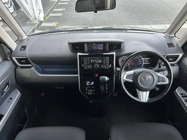 トヨタ ルーミー カスタムG 静岡県 2019(令1)年 3.9万km ブラックマイカメタリック スマートアシスト/純正オーディオ/ＡＵＸ/クルーズコントロール/両側電動スライド/パーキングセンサー/アイドリングストップ/オートライト/オートハイビーム/ＬＥＤヘッドライト/フォグランプ/スマートキー/プッシュスタート/純正14AW