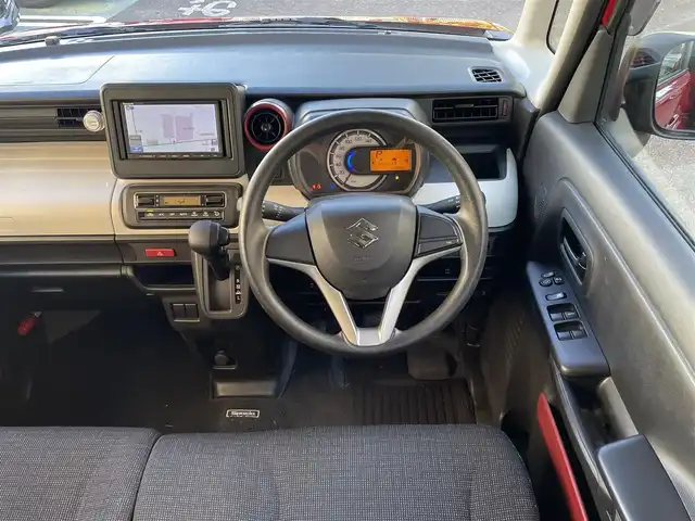 スズキ スペーシア HYBRID G 静岡県 2018(平30)年 3.3万km フェニックスレッドパール ワンオーナー/純正ナビ/ワンセグTV/CD/SD/両側スライドドア/オートライト/純正フロアマット/純正ドアバイザー/スマートキー/保証書/取扱説明書/ナビ取扱説明書/R2/7点検記録簿有