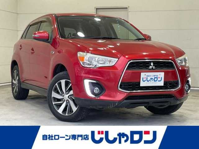 三菱 ＲＶＲ G 沖縄県 2014(平26)年 6.9万km レッドメタリック (株)IDOMが運営する【じしゃロンコザ店】の自社ローン専用車両になりますこちらは現金またはオートローンご利用時の価格です。自社ローンご希望の方は別途その旨お申付け下さい/・社外ナビ/・バックカメラ　/・TV/・DVD再生/・ETC/・前後ドライブレコーダー/・スマートキー/・プッシュスタート/・純正アルミホイール/・純正フロアマット/・オートライト