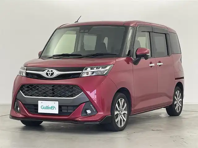トヨタ タンク カスタムG－T 群馬県 2019(令1)年 4.9万km マゼンタベリーマイカM ナビレディパッケージ/・バックカメラ/・ステアリングスイッチ/=====/スマートアシストIII/・衝突警報機能(対車両・対歩行者)/・衝突回避支援ブレーキ機能(対車両・対歩行者)/・誤発進抑制機能(前方・後方)/・車線逸脱警報機能/・オートハイビーム/・先行車発進お知らせ機能/Strada7インチSDナビ【型番：CN-RE05WD】/・AM/FM/CD/DVD/Bluetooth/フルセグTV/前後コーナーセンサー/両側パワースライドドア/クルーズコントロール/ETC/LEDヘッドライト/スペアキー