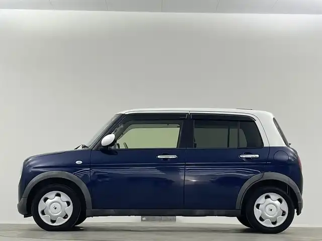 スズキ ラパン モード 埼玉県 2019(平31)年 7万km ノクターンブルーパール/ホワイト 2トーンルーフ 純正ナビ BT 温シート キセノン ETC 禁煙 　スペアキー　オートライト　衝突被害軽減　横滑り防止装置　純正フロアマット　CD　DVD　スマートキー　アイドリングストップ
