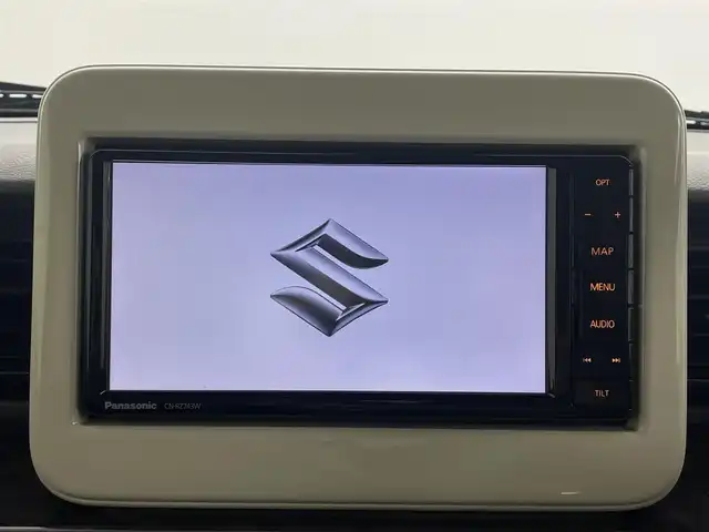 スズキ ラパン モード 埼玉県 2019(平31)年 7万km ノクターンブルーパール/ホワイト 2トーンルーフ 純正ナビ BT 温シート キセノン ETC 禁煙 　スペアキー　オートライト　衝突被害軽減　横滑り防止装置　純正フロアマット　CD　DVD　スマートキー　アイドリングストップ