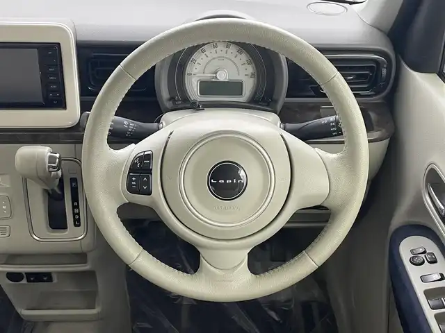 スズキ ラパン モード 埼玉県 2019(平31)年 7万km ノクターンブルーパール/ホワイト 2トーンルーフ 純正ナビ BT 温シート キセノン ETC 禁煙 　スペアキー　オートライト　衝突被害軽減　横滑り防止装置　純正フロアマット　CD　DVD　スマートキー　アイドリングストップ