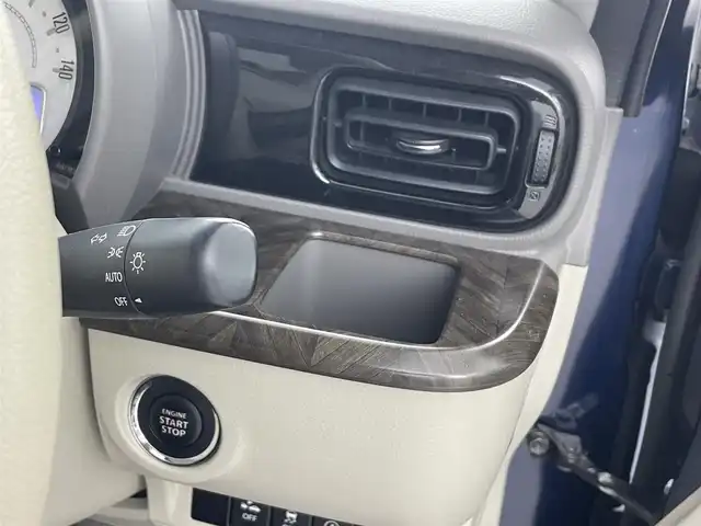 スズキ ラパン モード 埼玉県 2019(平31)年 7万km ノクターンブルーパール/ホワイト 2トーンルーフ 純正ナビ BT 温シート キセノン ETC 禁煙 　スペアキー　オートライト　衝突被害軽減　横滑り防止装置　純正フロアマット　CD　DVD　スマートキー　アイドリングストップ