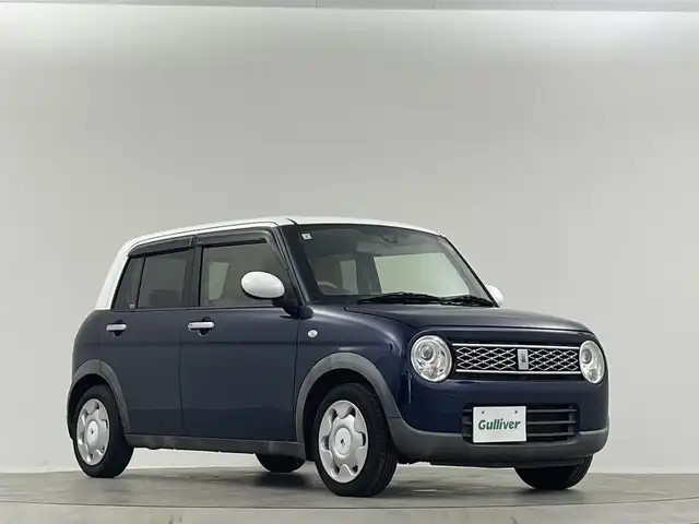 スズキ ラパン モード 埼玉県 2019(平31)年 7万km ノクターンブルーパール/ホワイト 2トーンルーフ 純正ナビ BT 温シート キセノン ETC 禁煙 　スペアキー　オートライト　衝突被害軽減　横滑り防止装置　純正フロアマット　CD　DVD　スマートキー　アイドリングストップ