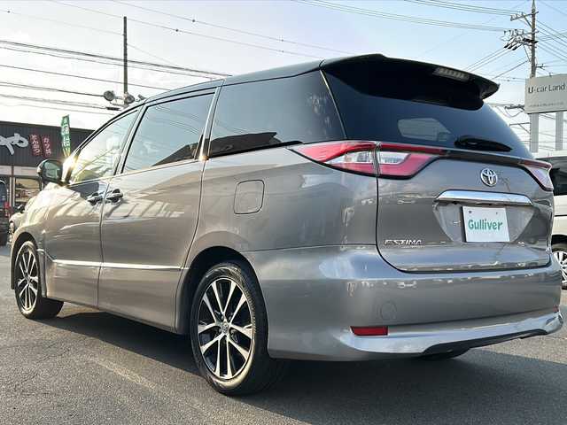 トヨタ エスティマ アエラス 長野県 2016(平28)年 7.6万km ブラック/アイスチタニウムマイカメタリック 2トーン ・純正9インチSDナビゲーション/CD DVD フルセグTV Bluetooth/・バックカメラ/・ビルトインETC/・トヨタセーフティセンス/・レーンキープアシスト/・オートマチックハイビーム/・クルーズコントロール/・両側パワースライドドア/・社外フリップダウンモニター/・純正18インチアルミホイール/・ドライブレコーダー/・ステアリングリモコン/・LEDヘッドライト/・ウィンカーミラー/・電動格納ミラー/・スマートキー/・エンジンプッシュスタート