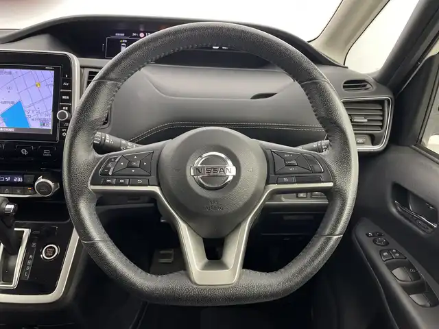 日産 セレナ ハイウェイスターVセレクションⅡ 鹿児島県 2018(平30)年 7.8万km ブリリアントホワイトパール ワンオーナー/純正ナビ/（CD/DVD/BT/フルセグTV）/純正フリップダウンモニター/両側パワースライドドア/アラウンドビューモニター/クルーズコントロール/エマージェンシーブレーキ/レーンディパーチャーアシスト/革調シートカバー/後席サンシェード/純正フロアマット/純正アルミホイール/取説、保証書