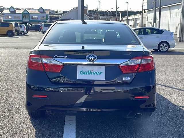 トヨタ カムリ ハイブリット Gパッケージ 島根県 2013(平25)年 12.9万km アティチュードブラックマイカ 社外ナビ（CN-H510WD）/フルセグTV/Bluetooth接続/リアモニター/パワーシートD席/クルーズコントロール/プッシュスタート/スタッドレスタイヤ付きアルミホイール/フォグライト/スペアキー