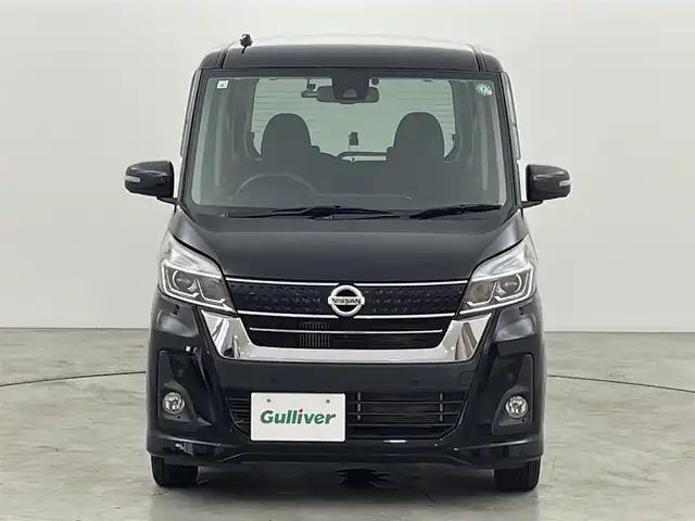 日産 デイズ ルークス ハイウェイスター Xターボ 福岡県 2019(令1)年 2万km ブラック 純正ナビ（ＢＴ，フルセグＴＶ）　/アラウンドビューモニター　/ＥＴＣ　/前後ドライブレコーダー　/コーナーセンサー　/衝突軽減ブレーキ　/レーンキープ　/片側電動スライドドア　/純正１４インチＡＷ　/ＬＥＤヘッドライト