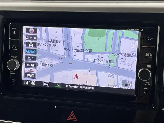 日産 デイズ ルークス ハイウェイスター Xターボ 福岡県 2019(令1)年 2万km ブラック 純正ナビ（ＢＴ，フルセグＴＶ）　/アラウンドビューモニター　/ＥＴＣ　/前後ドライブレコーダー　/コーナーセンサー　/衝突軽減ブレーキ　/レーンキープ　/片側電動スライドドア　/純正１４インチＡＷ　/ＬＥＤヘッドライト
