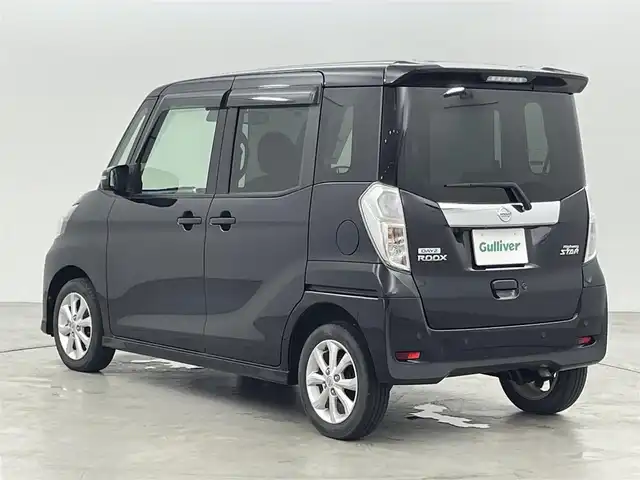 日産 デイズ ルークス ハイウェイスター Xターボ 福岡県 2019(令1)年 2万km ブラック 純正ナビ（ＢＴ，フルセグＴＶ）　/アラウンドビューモニター　/ＥＴＣ　/前後ドライブレコーダー　/コーナーセンサー　/衝突軽減ブレーキ　/レーンキープ　/片側電動スライドドア　/純正１４インチＡＷ　/ＬＥＤヘッドライト