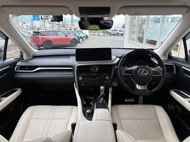 レクサス ＲＸ 450hL 山梨県 2021(令3)年 1.5万km ディープブルーマイカ ワンオーナー/SR/TRDフロントサイドエアロ/モデリスタリアエアロマフラー/純正メモリナビ/　（CD/DVD/フルセグ/Bluetooth）/360°カメラ/レーダークルーズコントロール/LKA/BSM/LEDヘッドライト/電動テールゲート/ ETC/純正20インチAW