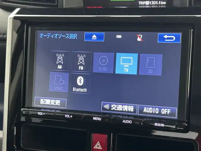トヨタ タンク カスタムG－T 福井県 2016(平28)年 2.2万km ブラックマイカ/マゼンダベリーメタリック 純正ナビ/CD/DVD/Bluetooth/フルセグ/バックカメラ/両側パワースライドドア/クルーズコントロール/ETC2.0/オートライト/フォグランプ/革ステアリング/ステアリングリモコン/TVキャンセラー
