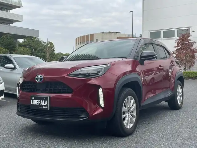 トヨタ ヤリスクロス ハイブリッド G 東京都 2020(令2)年 2.3万km ワインＭ ワンオーナー/純正HDDナビ/360度カメラ/前後ドライブレコーダー/ETC/オートライト