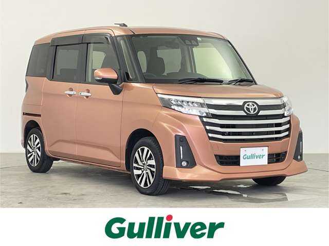 トヨタ ルーミー カスタムG 千葉県 2022(令4)年 1.5万km ブリリアントカッパークリスタルマイカ 禁煙/スマートアシスト/・衝突軽減/・レーンキープ/・コーナーセンサー/・レーダークルーズ/・横滑り防止装置/両側電動ドア　両側パワースライドドア/純正9インチナビ/・型式：NSZT-Y68T/・CD/DVD/Bluetooth/フルセグTV/SD/FM・AM/全方位カメラ　アラウンドビュー/LEDヘッドライト/フォグランプ/オートライト/オートハイビーム/前席シートヒーター/純正14インチアルミホイール/ビルトインETC2.0/スマートキー/プッシュスタート/アイドリングストップ/スペアキー/オートエアコン/純正フロアマット/電動格納ミラー/ステアリングリモコン　ステアリングスイッチ/電動パーキングブレーキ/オートブレーキホールド