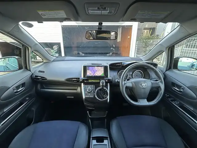 トヨタ ウィッシュ 1．8S 静岡県 2012(平24)年 12.6万km ブラック SDナビ（AM/FM/CD/DVD/TV/AUX/USB）/バックカメラ/ビルトインETC/パドルシフト
