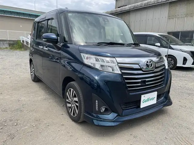 トヨタ ルーミー カスタムG S 福岡県 2017(平29)年 5.8万km レーザーブルークリスタルシャイン 純正SDナビ(CD/BT)バックモニタトヨタセーフティ両側パワスラクルーズコントロールドラレコETC純正LEDライト純正フロアマット純正アルミホイールプッシュスタートスマートキー