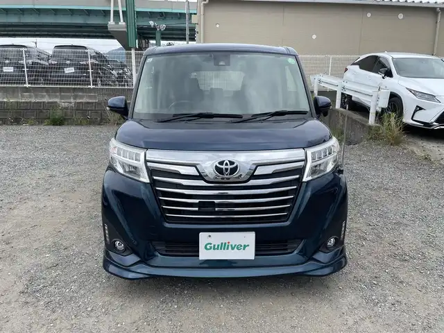 トヨタ ルーミー カスタムG S 福岡県 2017(平29)年 5.8万km レーザーブルークリスタルシャイン 純正SDナビ(CD/BT)バックモニタトヨタセーフティ両側パワスラクルーズコントロールドラレコETC純正LEDライト純正フロアマット純正アルミホイールプッシュスタートスマートキー