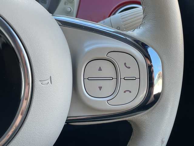 フィアット ５００ 1．2 ポップ 静岡県 2019(令1)年 4.8万km ロッソ・オフィチーナ Uコネクト（Bluetooth、USB）　/Cityモード　/ステアリングスイッチ　/革巻きステアリング　/グレンチェック柄シート/ETC　/リモコンキー　/スペアキー　/保証書　/取説