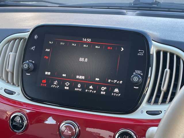 フィアット ５００ 1．2 ポップ 静岡県 2019(令1)年 4.8万km ロッソ・オフィチーナ Uコネクト（Bluetooth、USB）　/Cityモード　/ステアリングスイッチ　/革巻きステアリング　/グレンチェック柄シート/ETC　/リモコンキー　/スペアキー　/保証書　/取説