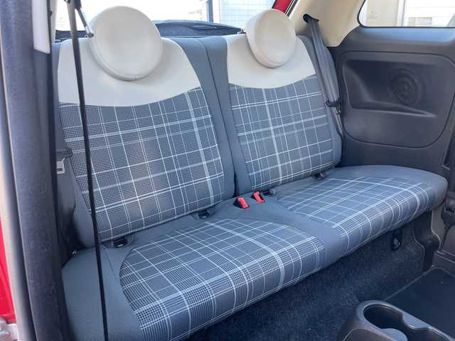 フィアット ５００ 1．2 ポップ 静岡県 2019(令1)年 4.8万km ロッソ・オフィチーナ Uコネクト（Bluetooth、USB）　/Cityモード　/ステアリングスイッチ　/革巻きステアリング　/グレンチェック柄シート/ETC　/リモコンキー　/スペアキー　/保証書　/取説