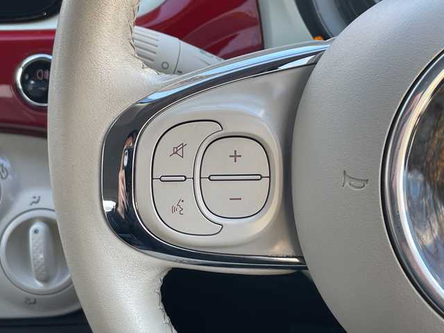 フィアット ５００ 1．2 ポップ 静岡県 2019(令1)年 4.8万km ロッソ・オフィチーナ Uコネクト（Bluetooth、USB）　/Cityモード　/ステアリングスイッチ　/革巻きステアリング　/グレンチェック柄シート/ETC　/リモコンキー　/スペアキー　/保証書　/取説